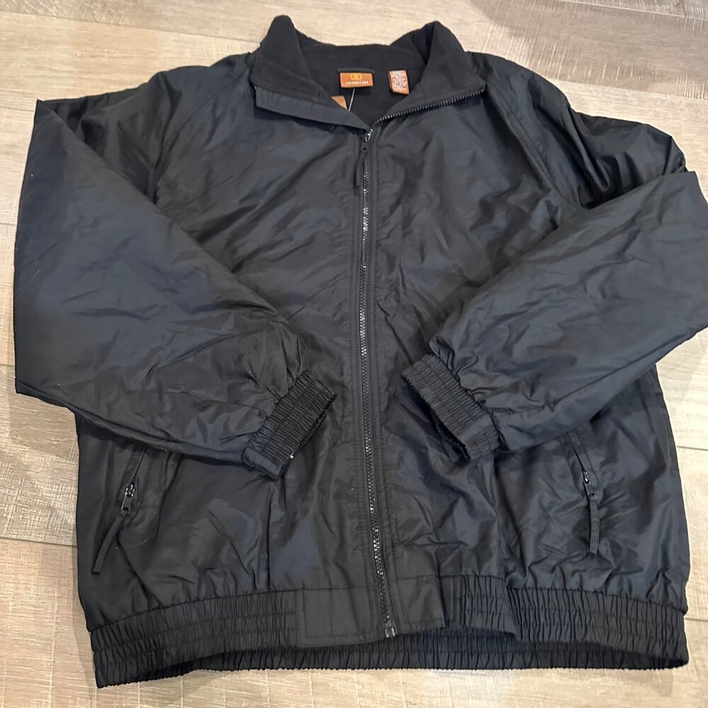 HARRITON MENS FLEECE LINED FULL ZIP JACKET NEW SIZE LARGE
